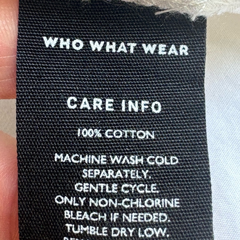 Who What Wear White Cotton Dress - Picture 3 of 6
